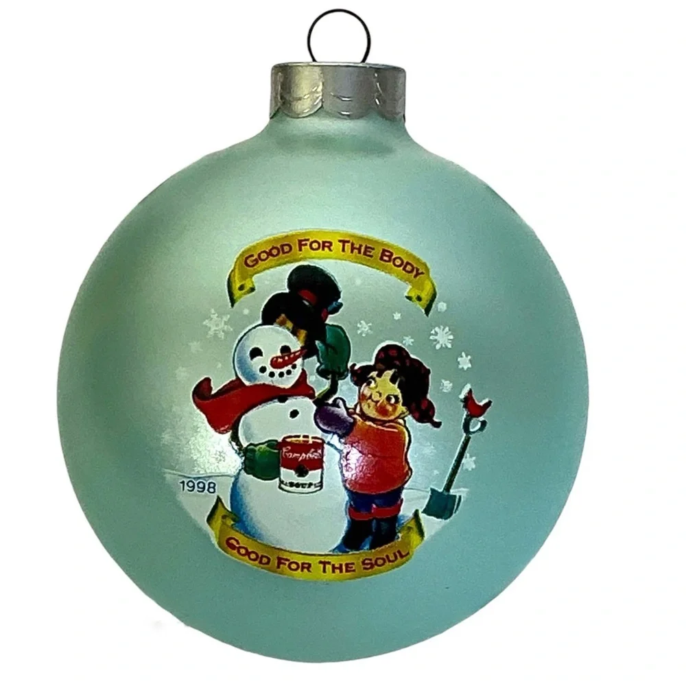 Campbell's Soup Kids 1998 Collector's Edition glass ball ornament Original Box